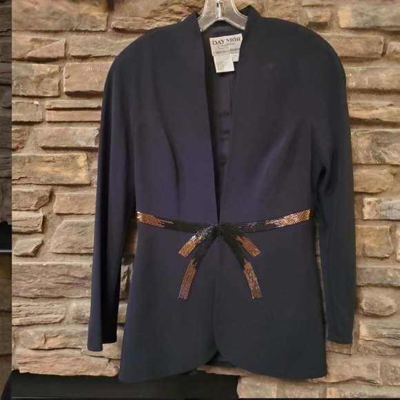 STUNNING DAY MOR BLACK DRESS JACKEY SZ 8 - Picture 1 of 7